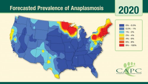 Anaplasmosis Forecast 2020 | Pets & Parasites: The Pet Owner's Parasite ...